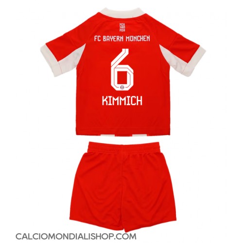 Maglie da calcio Bayern Munich Joshua Kimmich #6 Prima Maglia Bambino 2025-26 Manica Corta (+ Pantaloni corti)